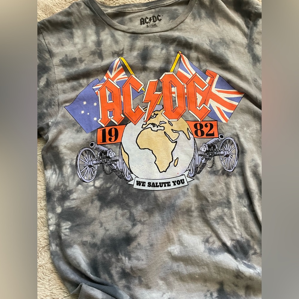AC/DC Acid Wash tee